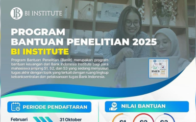 Ajukan Permohonan Sekarang: Program Bantuan Penelitian BI Institute