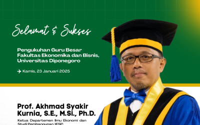 Prof. Akhmad Syakir Kurnia Dikukuhkan sebagai Guru Besar di Universitas Diponegoro