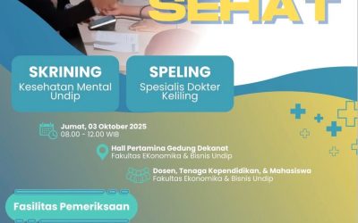 FEB UNDIP Adakan Kegiatan Skrining Kesehatan Mental dan Spesialis Dokter Keliling